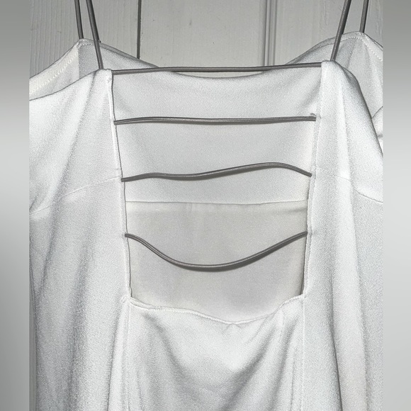 Silence + Noise - White Spaghetti Strap Mini Dress Size Small - Picture 3 of 5